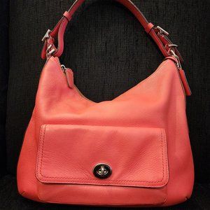 Coach Courtenay Coral Leather Hobo Bag